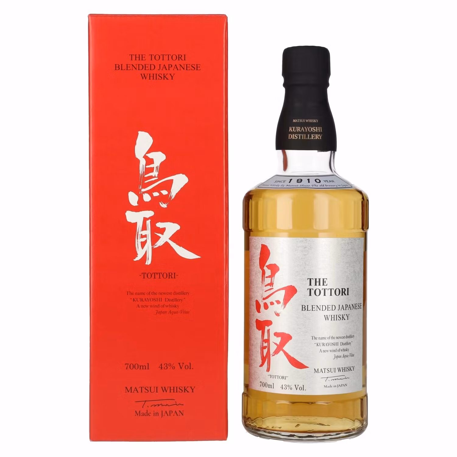Matsui Whisky THE TOTTORI Blended Japanese Whisky 43% Vol. 0,7l in Giftbox