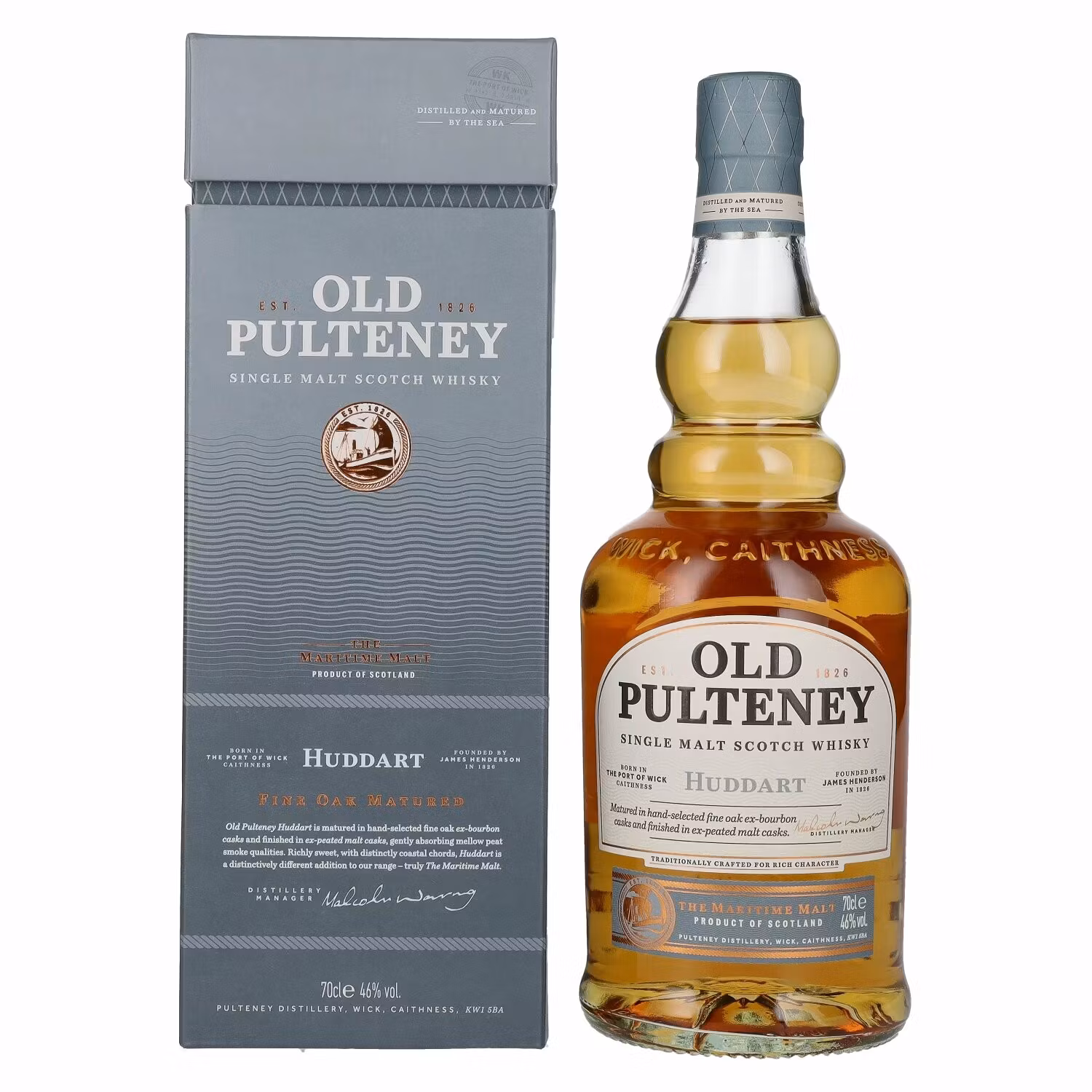 Old Pulteney HUDDART Single Malt Scotch Whisky 46% Vol. 0,7l in Giftbox
