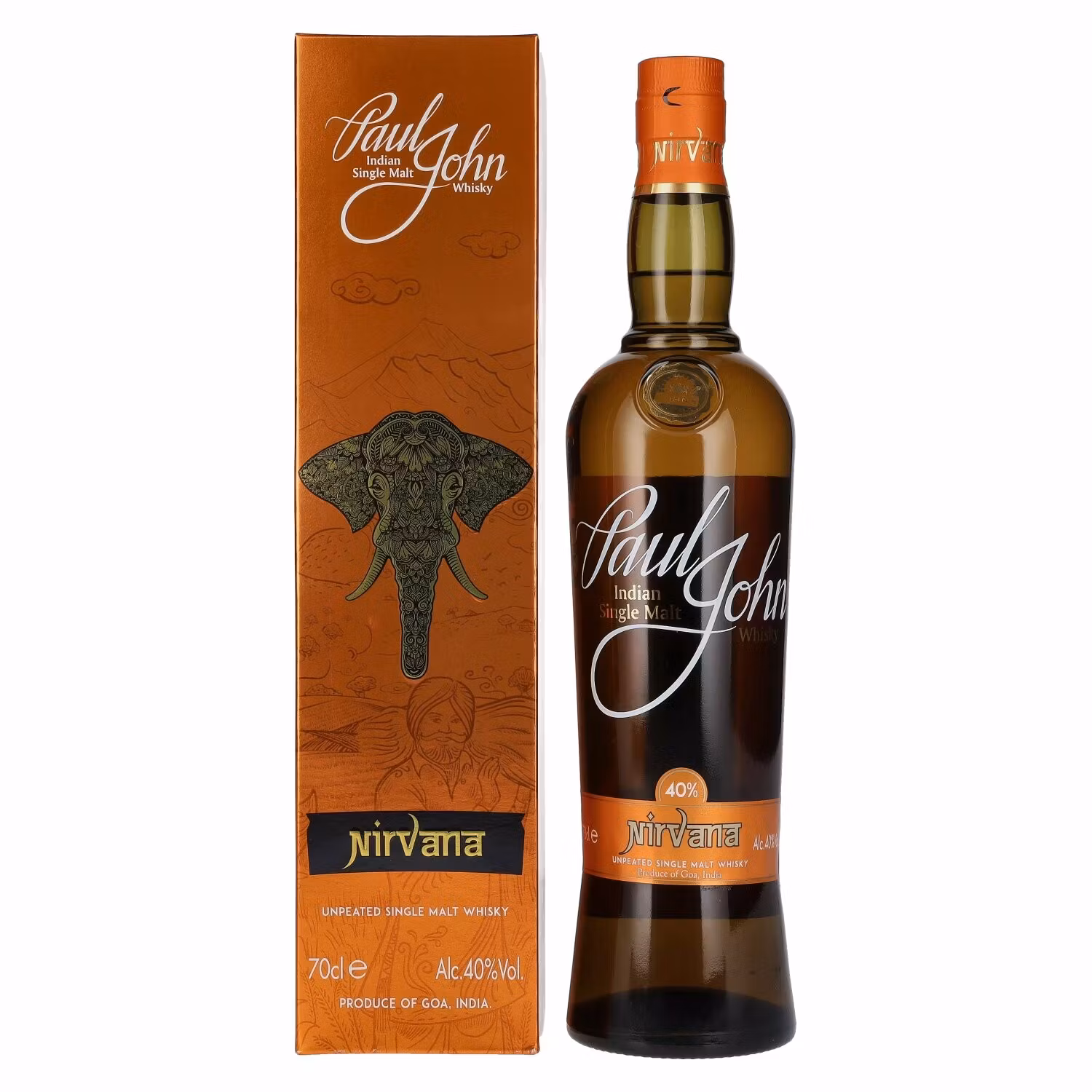 Paul John NIRVANA Indian Single Malt Whisky 40% Vol. 0,7l in Giftbox