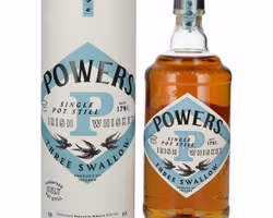 Powers THREE SWALLOW Single Pot Still Irish Whiskey 40% Vol. 0,7l in Giftbox