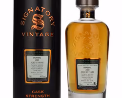Signatory Vintage BRAEVAL 21 Years Old Cask Strength 2000 60,3% Vol. 0,7l in Tinbox