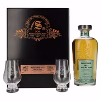 Signatory Vintage MOSSTOWIE 45 Years Old 30th ANNIVERSARY 1973 51,6% Vol. 0,7l in Holzkiste with 2 glasses
