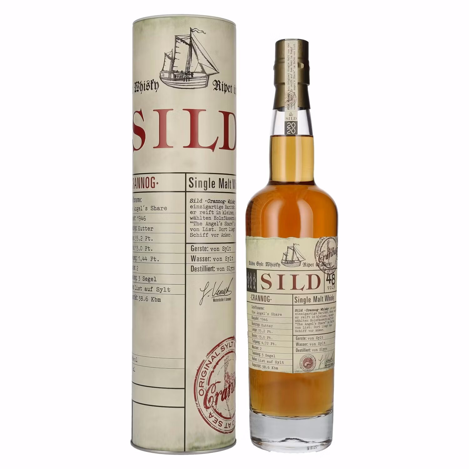 SILD CRANNOG Single Malt Whisky 2020 48% Vol. 0,7l in Tinbox