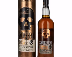 Smokehead EXTRA RARE Islay Single Malt Scotch Whisky Gold Design 40% Vol. 1l in Giftbox