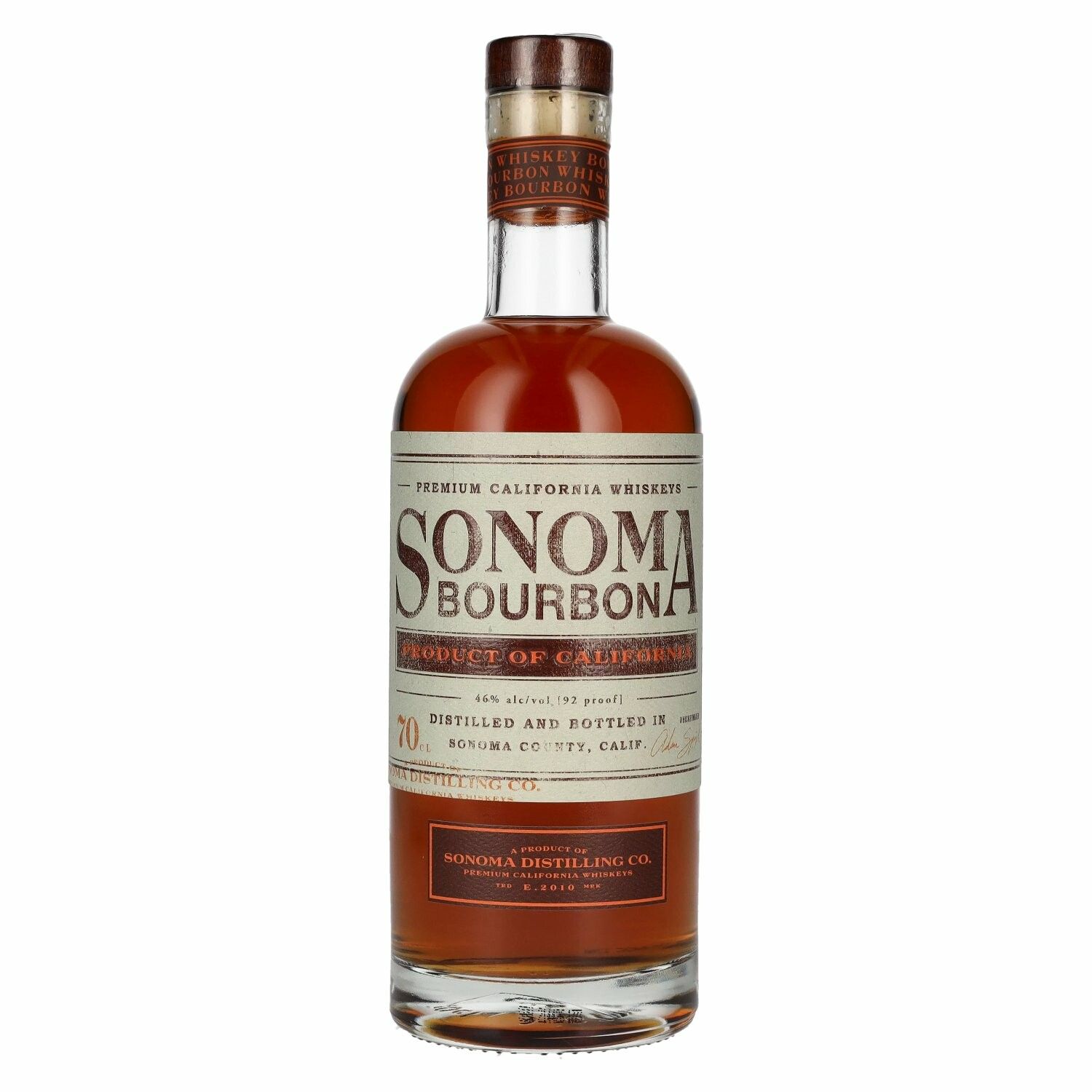 Sonoma BOURBON Premium California Whiskey 46% Vol. 0,7l