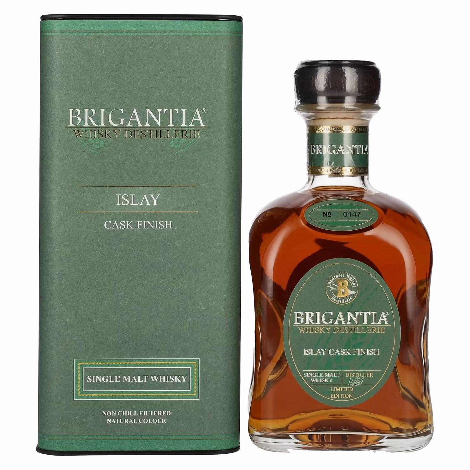 Steinhauser BRIGANTIA Single Malt Whisky ISLAY Cask Finish 46% Vol. 0,7l in Giftbox