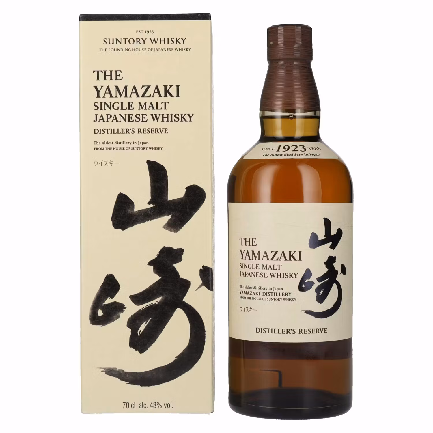 Suntory The Yamazaki DISTILLER'S RESERVE Single Malt Japanese Whisky 43% Vol. 0,7l in Giftbox