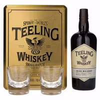 Teeling Whiskey SMALL BATCH Irish Whiskey Rum Cask 46% Vol. 0,7l in Tinbox with 2 glasses