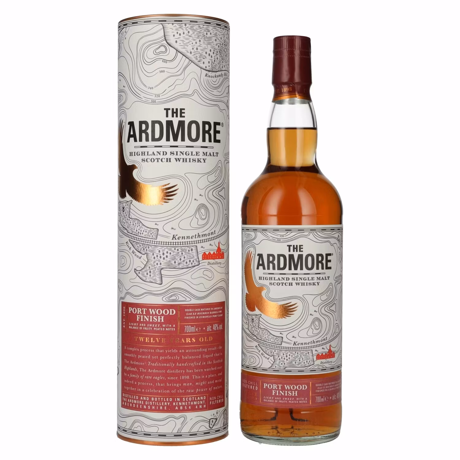 The Ardmore 12 Years Old PORT WOOD FINISH 46% Vol. 0,7l in Giftbox