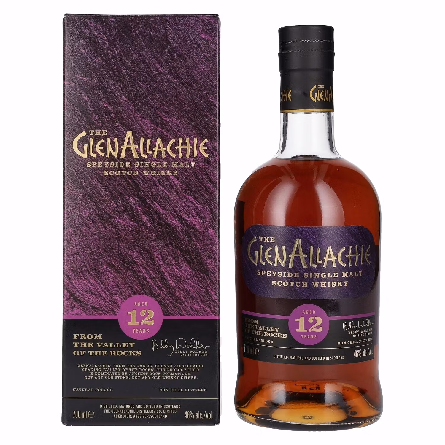The GlenAllachie 12 Years Old Speyside Single Malt 46% Vol. 0,7l in Giftbox
