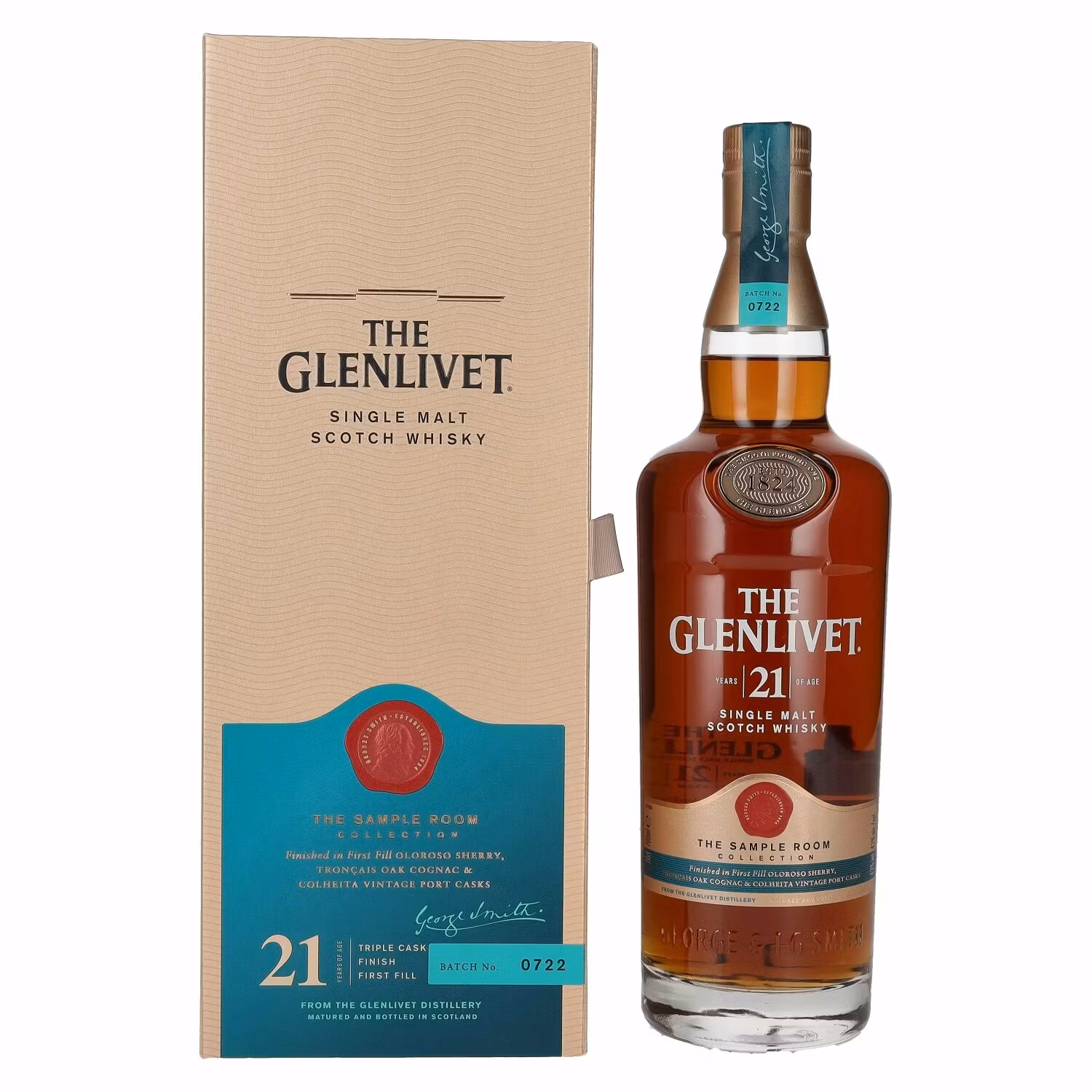 The Glenlivet 21 Years Old THE SAMPLE ROOM COLLECTION Single Malt Scotch Whisky 43% Vol. 0,7l in Giftbox