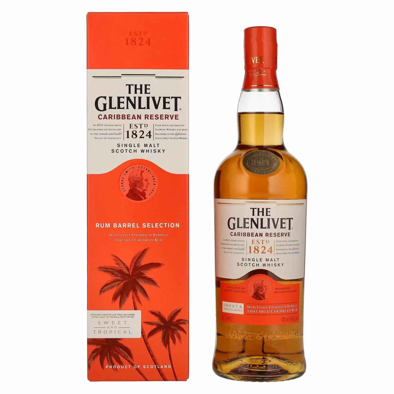 The Glenlivet Caribbean Reserve Single Malt Scotch Whisky 40% Vol. 0,7l in Giftbox