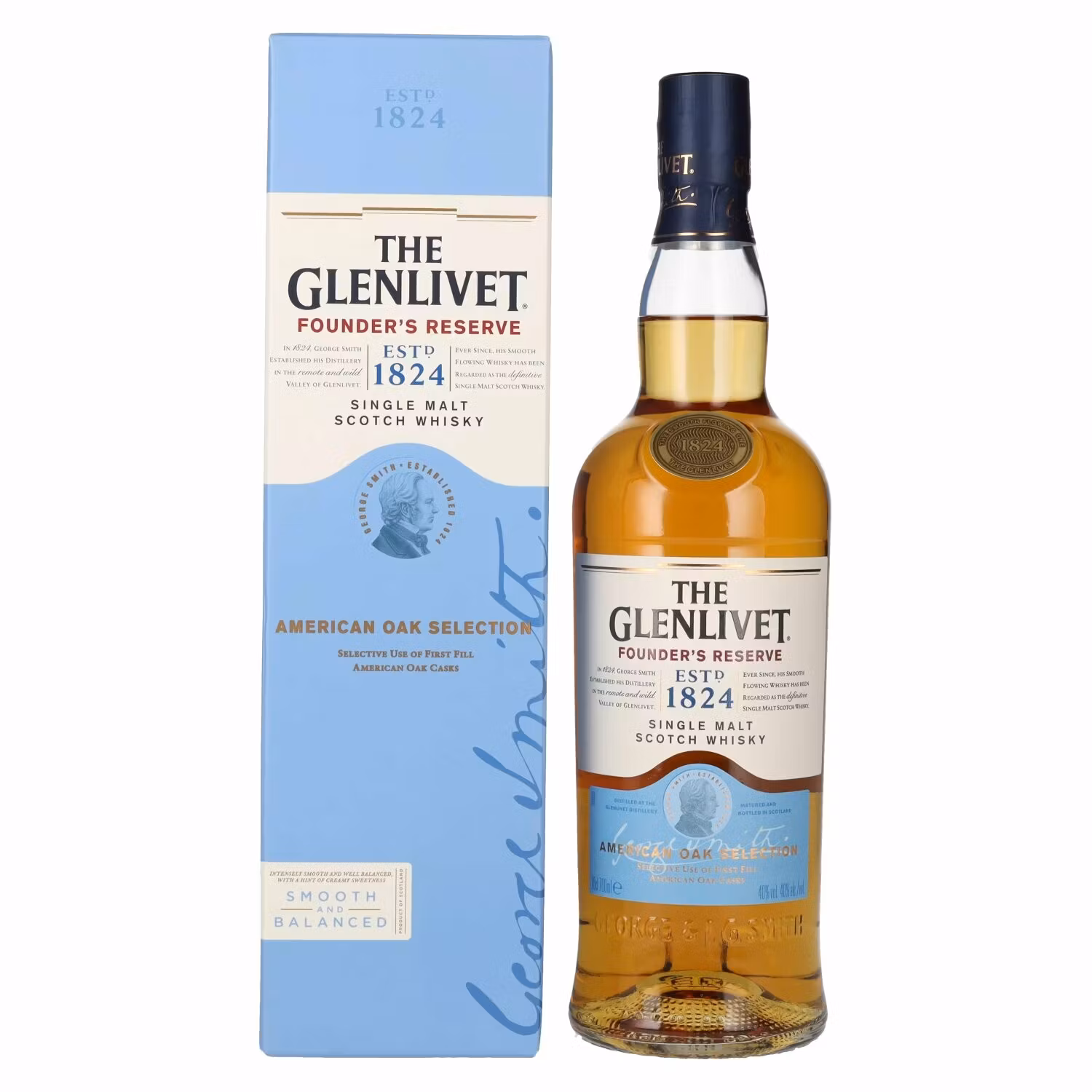 The Glenlivet FOUNDER'S RESERVE American Oak Selection 40% Vol. 0,7l in Giftbox