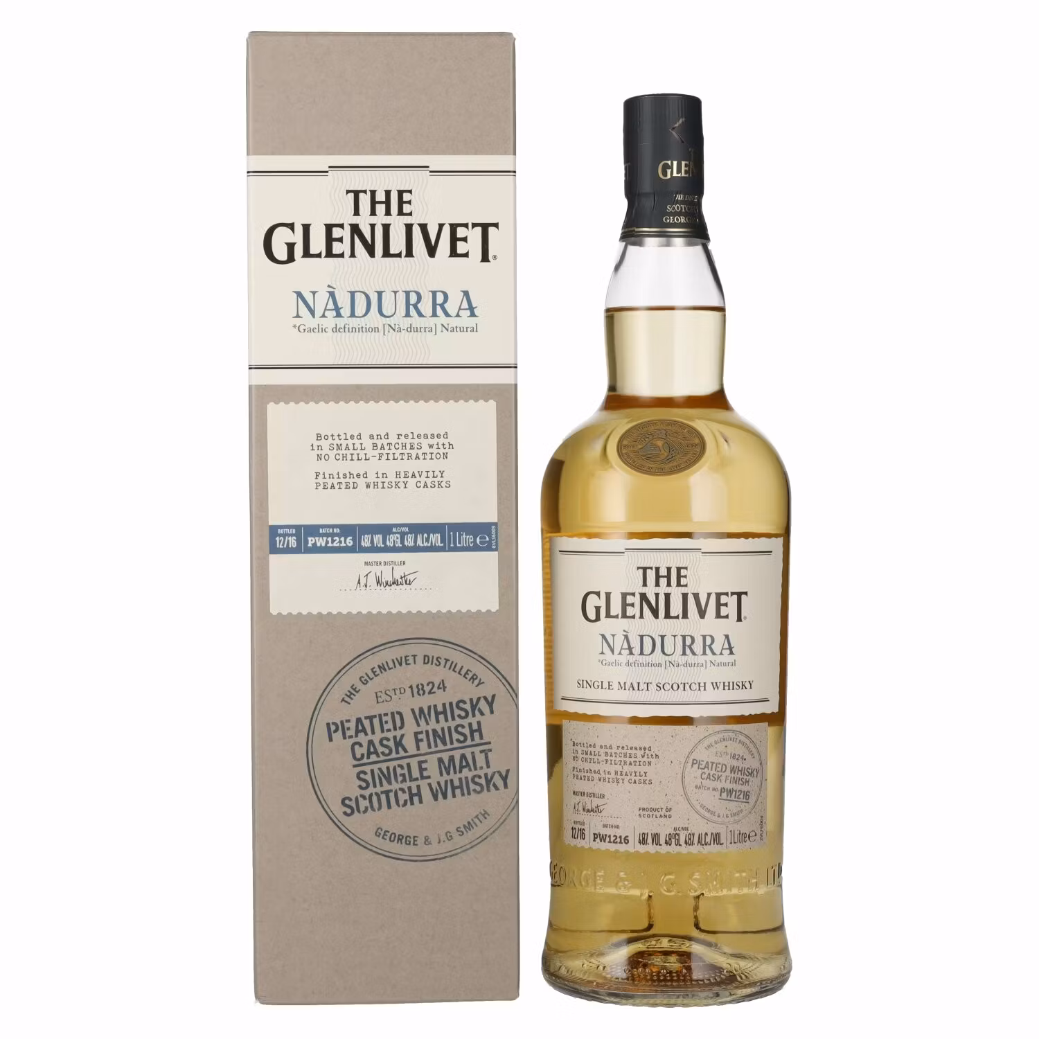 The Glenlivet NÀDURRA Peated Whisky Cask Finish 48% Vol. 1l in Giftbox