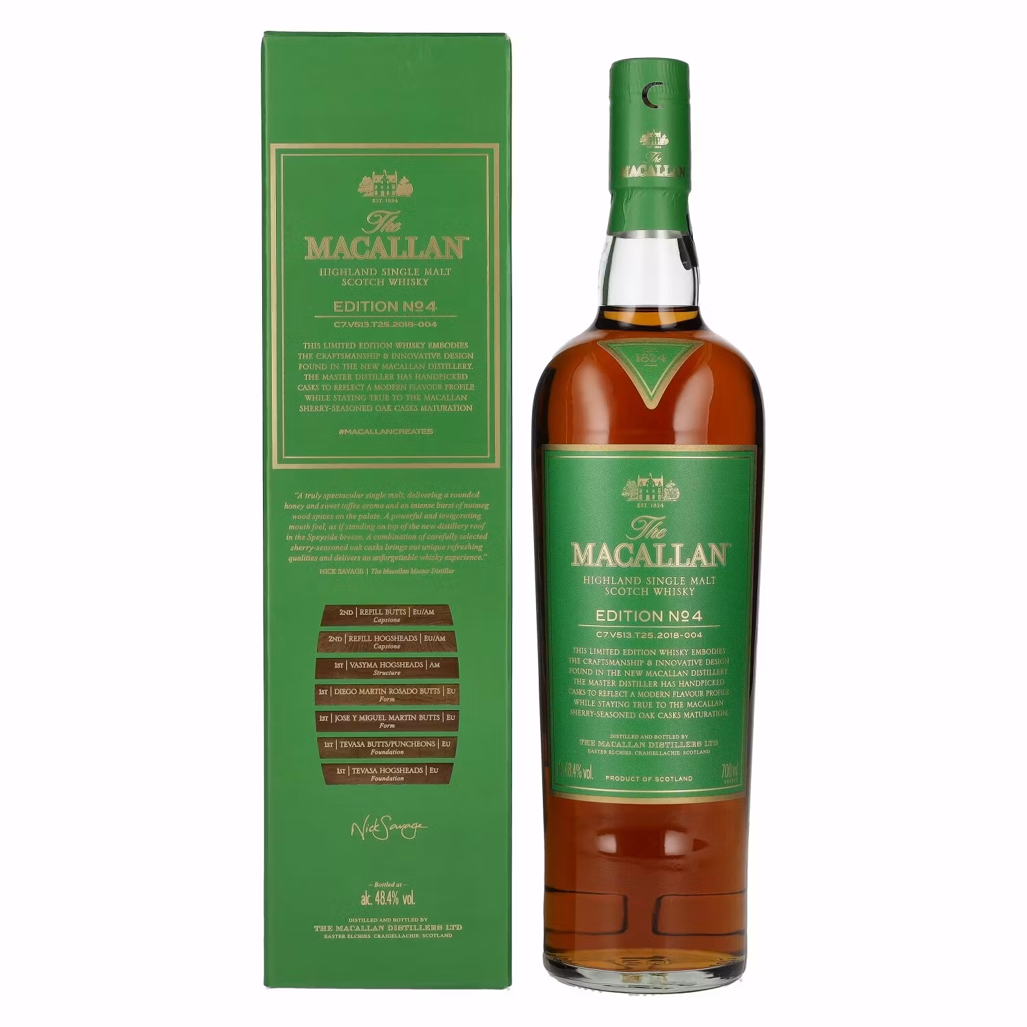 The Macallan EDITION N° 4 Highland Single Malt 48,4% Vol. 0,7l in Giftbox