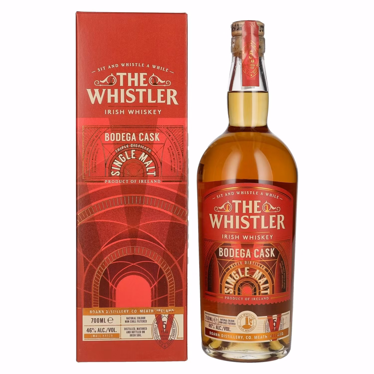 The Whistler BODEGA CASK Single Malt Irish Whiskey 46% Vol. 0,7l in Giftbox