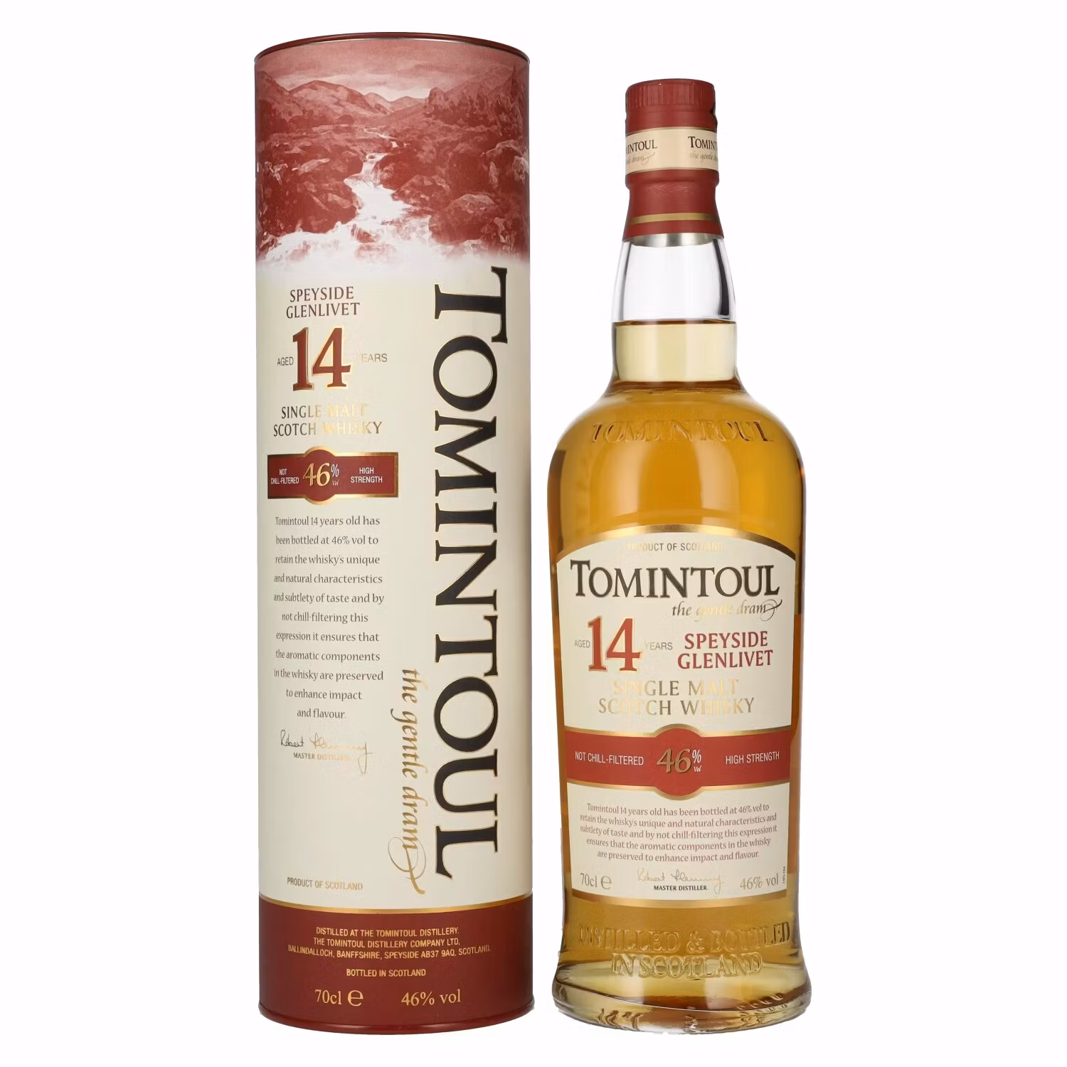 Tomintoul 14 Years Old Single Malt Scotch Whisky 46% Vol. 0,7l in Giftbox