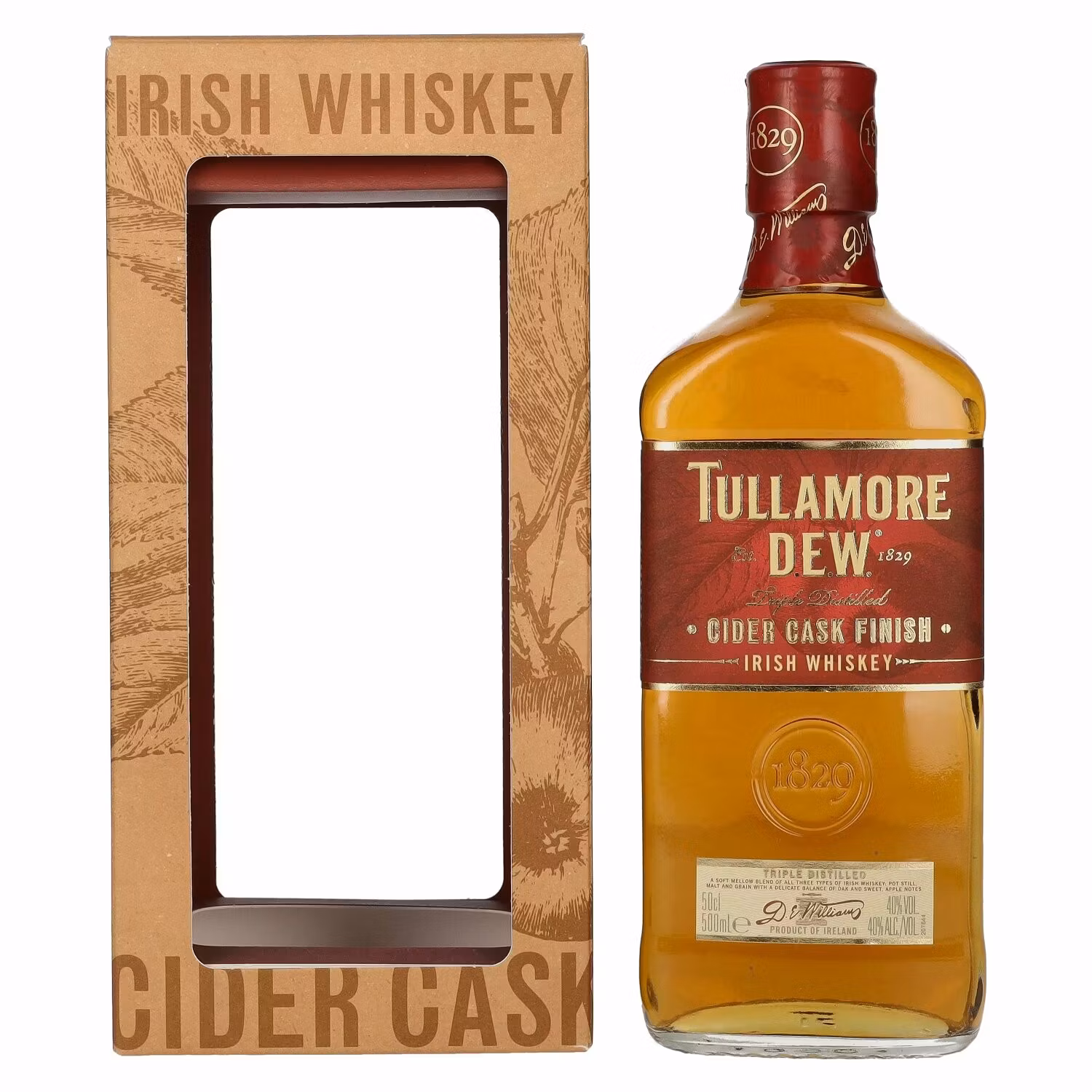 Tullamore D.E.W. Irish Whiskey CIDER CASK Finished 40% Vol. 0,5l in Giftbox