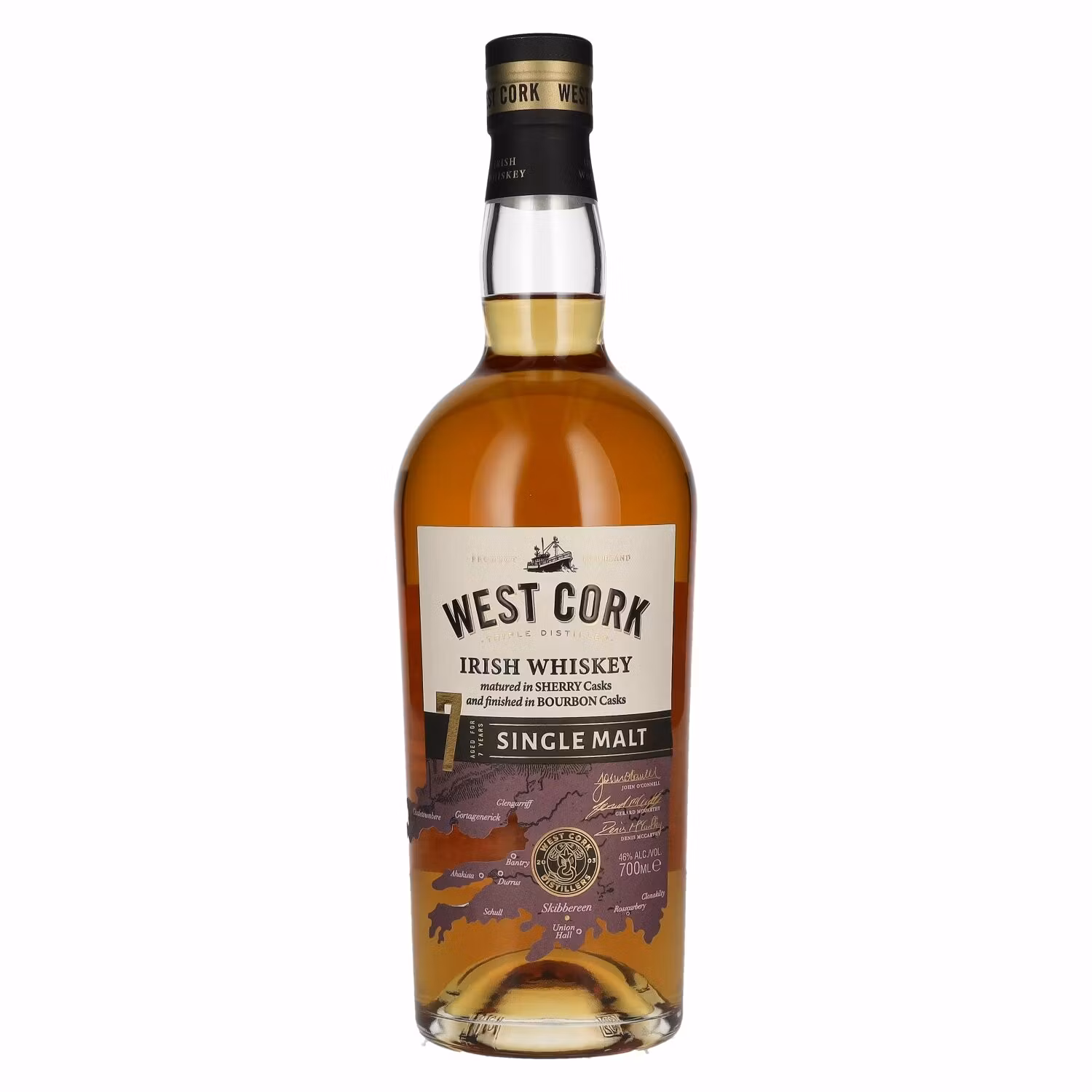 West Cork 7 Years Old Single Malt Irish Whiskey 46% Vol. 0,7l