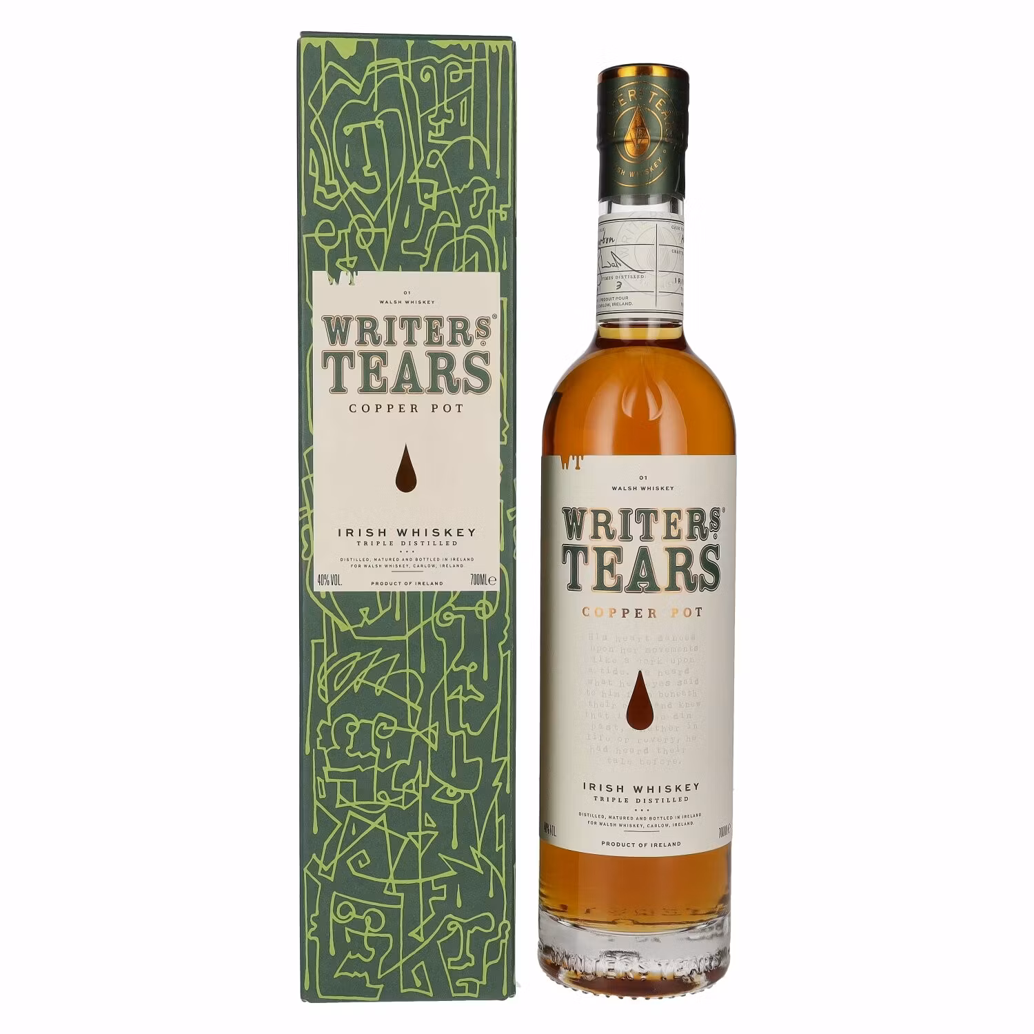 Writer's Tears COPPER POT Irish Whiskey 40% Vol. 0,7l in Giftbox