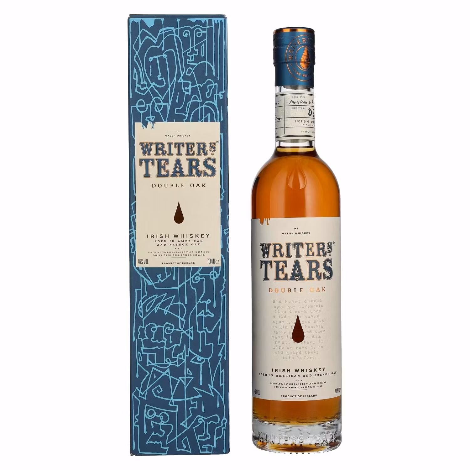 Writer's Tears DOUBLE OAK Irish Whiskey 46% Vol. 0,7l in Giftbox