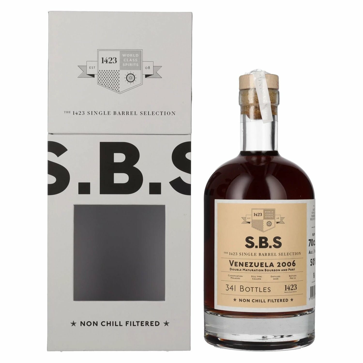 1423 S.B.S VENEZUELA Single Barrel Selection 2006 50% Vol. 0,7l in Giftbox