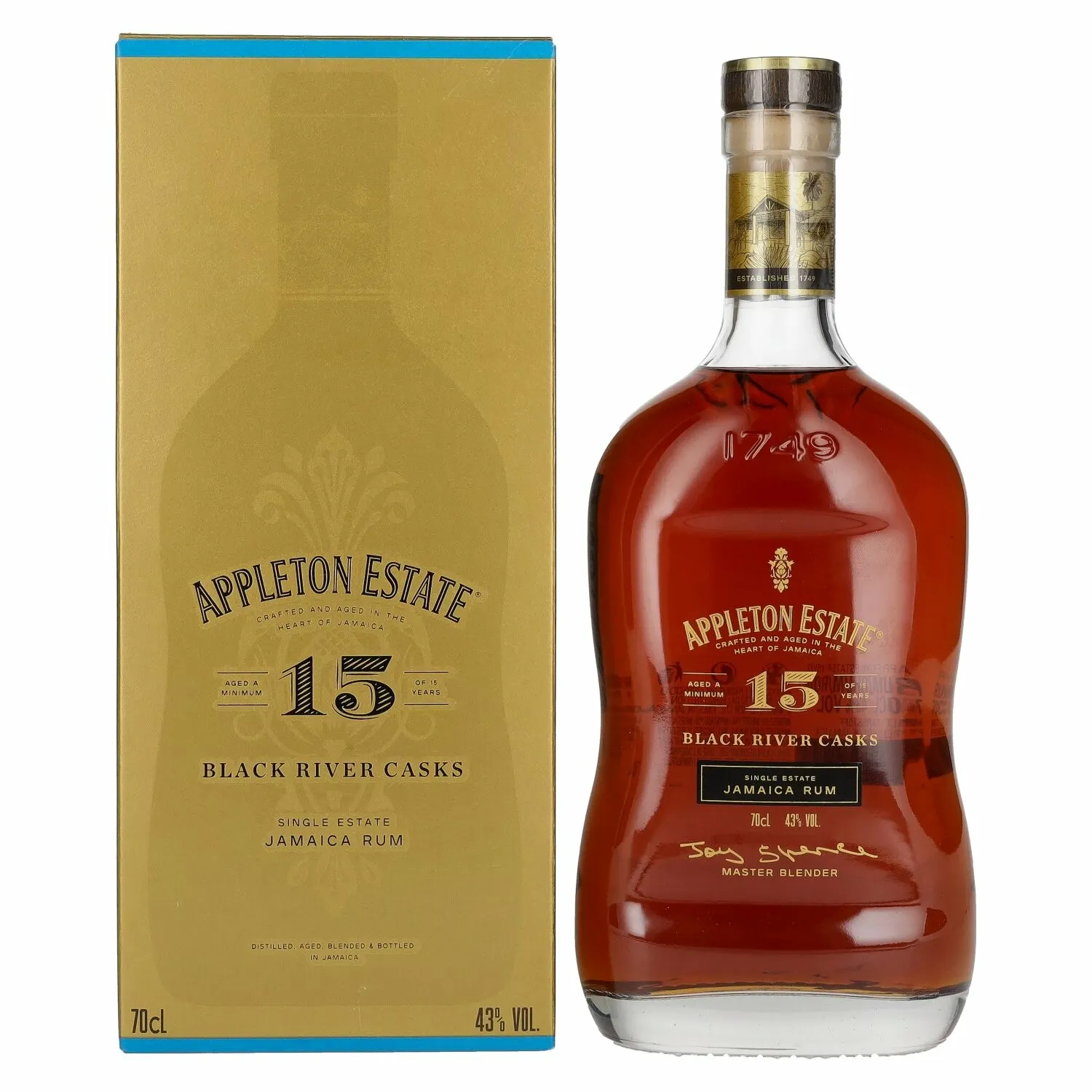 Appleton Estate 15 Years Old BLACK RIVER CASKS Jamaica Rum 43% Vol. 0 ...