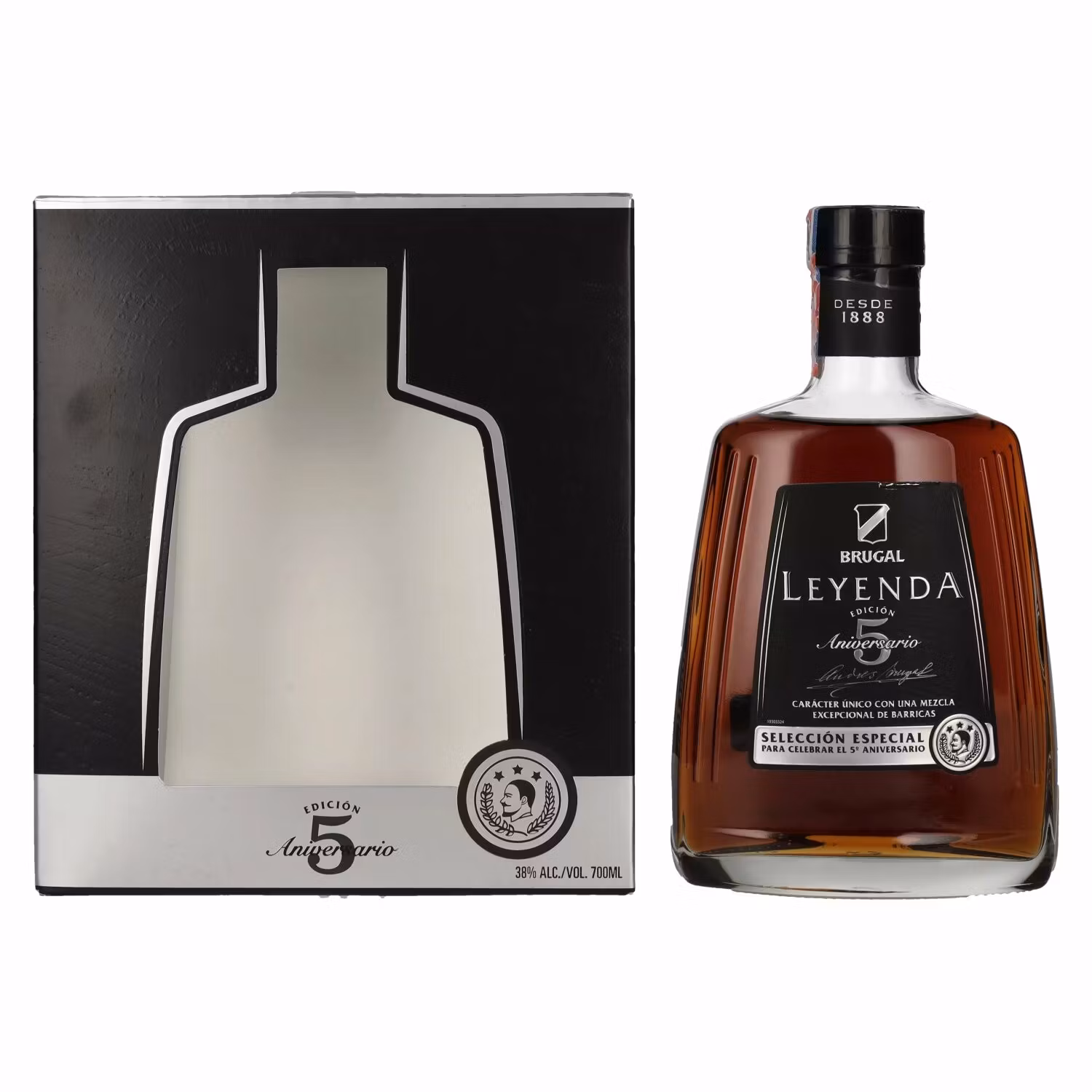 Brugal LEYENDA 5 Years Old Selección Especial 38% Vol. 0,7l in Giftbox