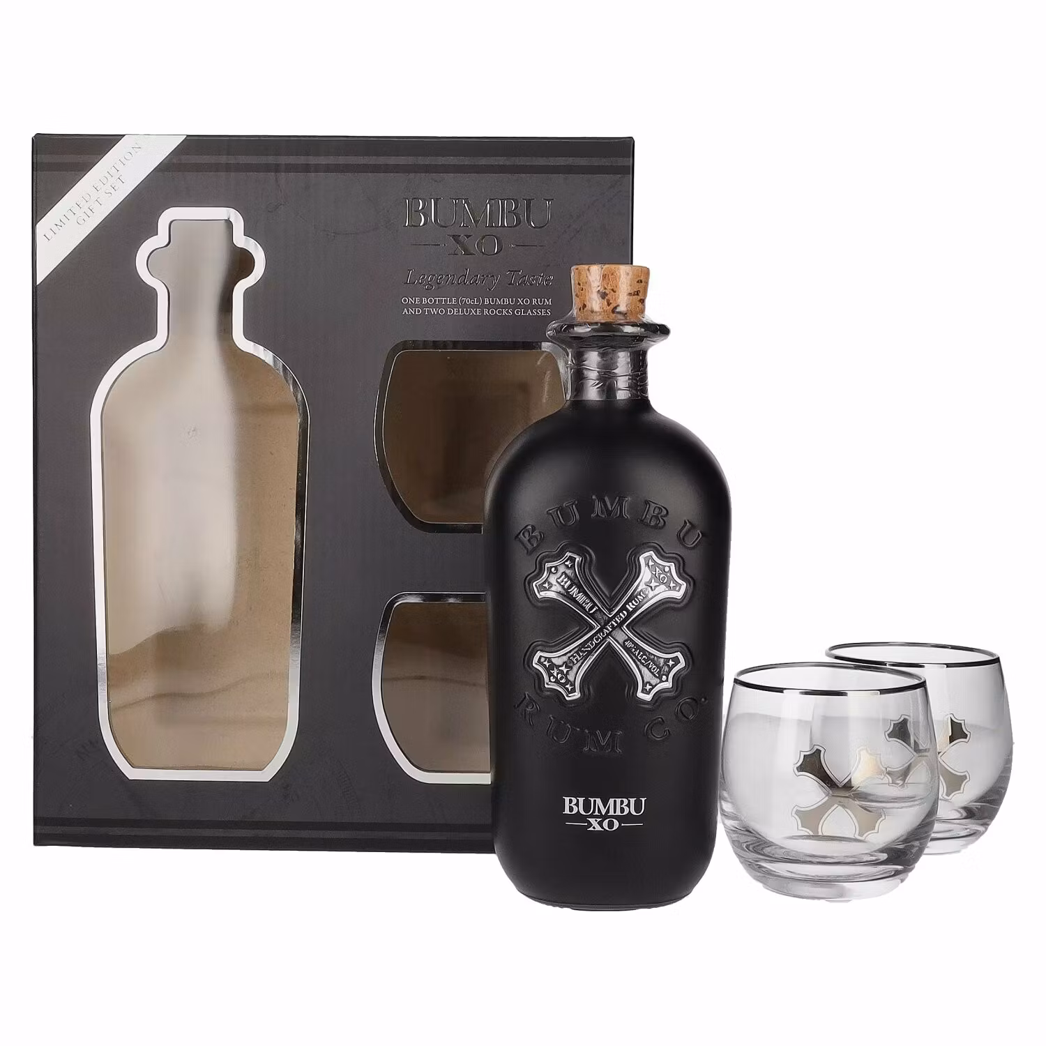 Bumbu XO Handcrafted Rum 40% Vol. 0,7l in Giftbox with 2 glasses