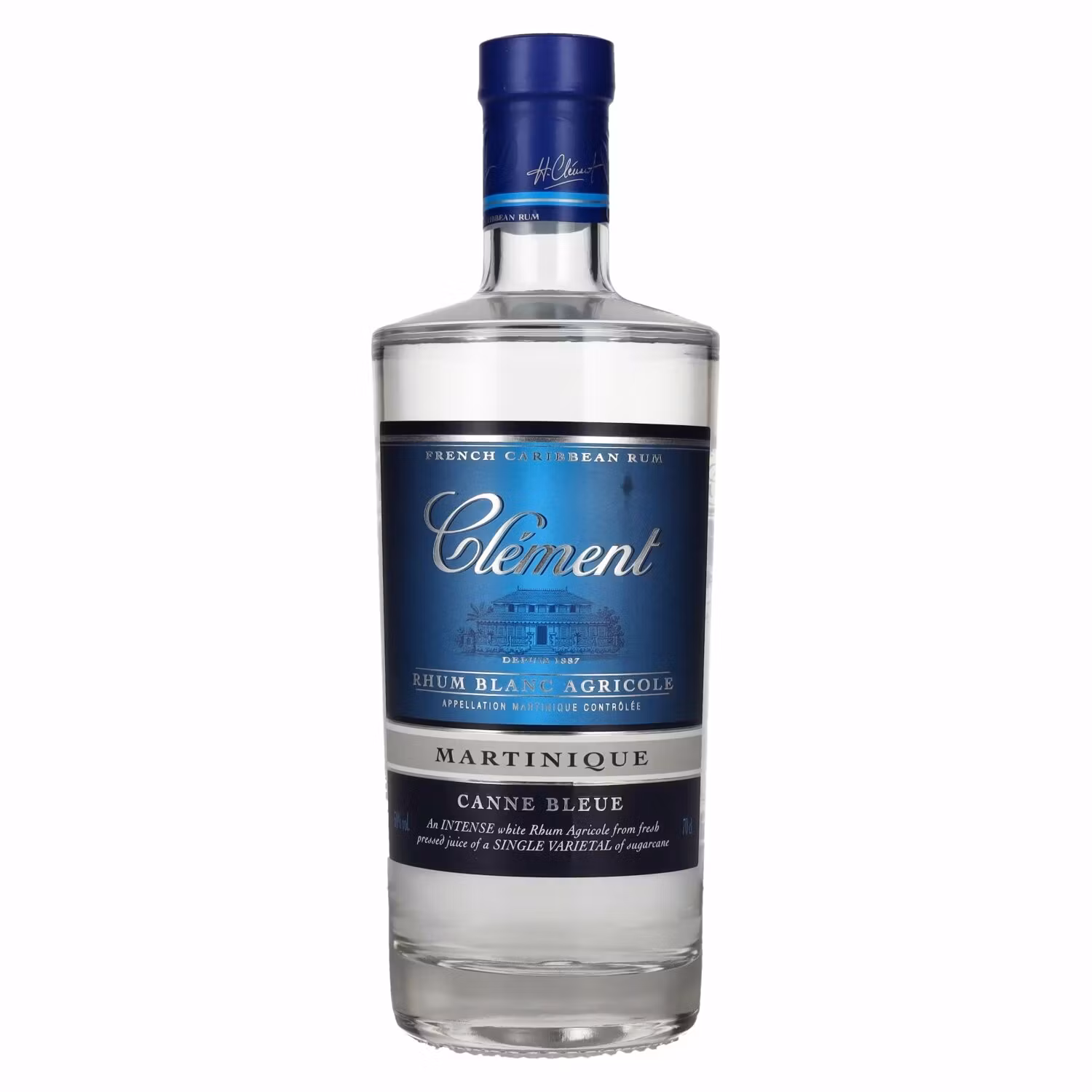 Clément Rhum Blanc Agricole Canne Bleue 50% Vol. 0,7l