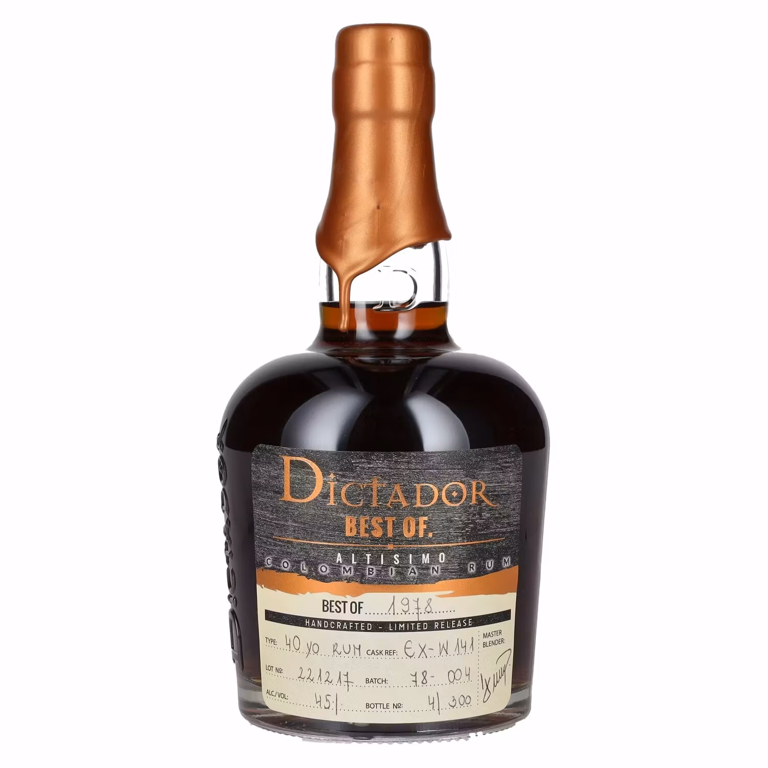 Dictador BEST OF 1978 ALTISIMO Colombian Rum Limited Release 45% Vol. 0,7l