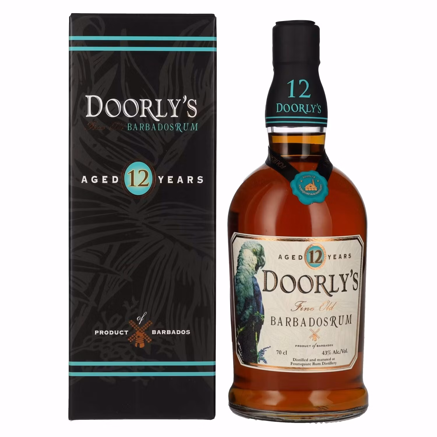 Doorly's 12 Years Old Fine Old Barbados Rum 43% Vol. 0,7l in Giftbox