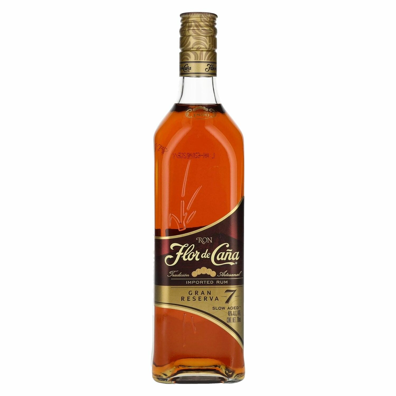 Flor de Caña 7 Years Old GRAN RESERVA Slow Aged Rum 40% Vol. 0,7l