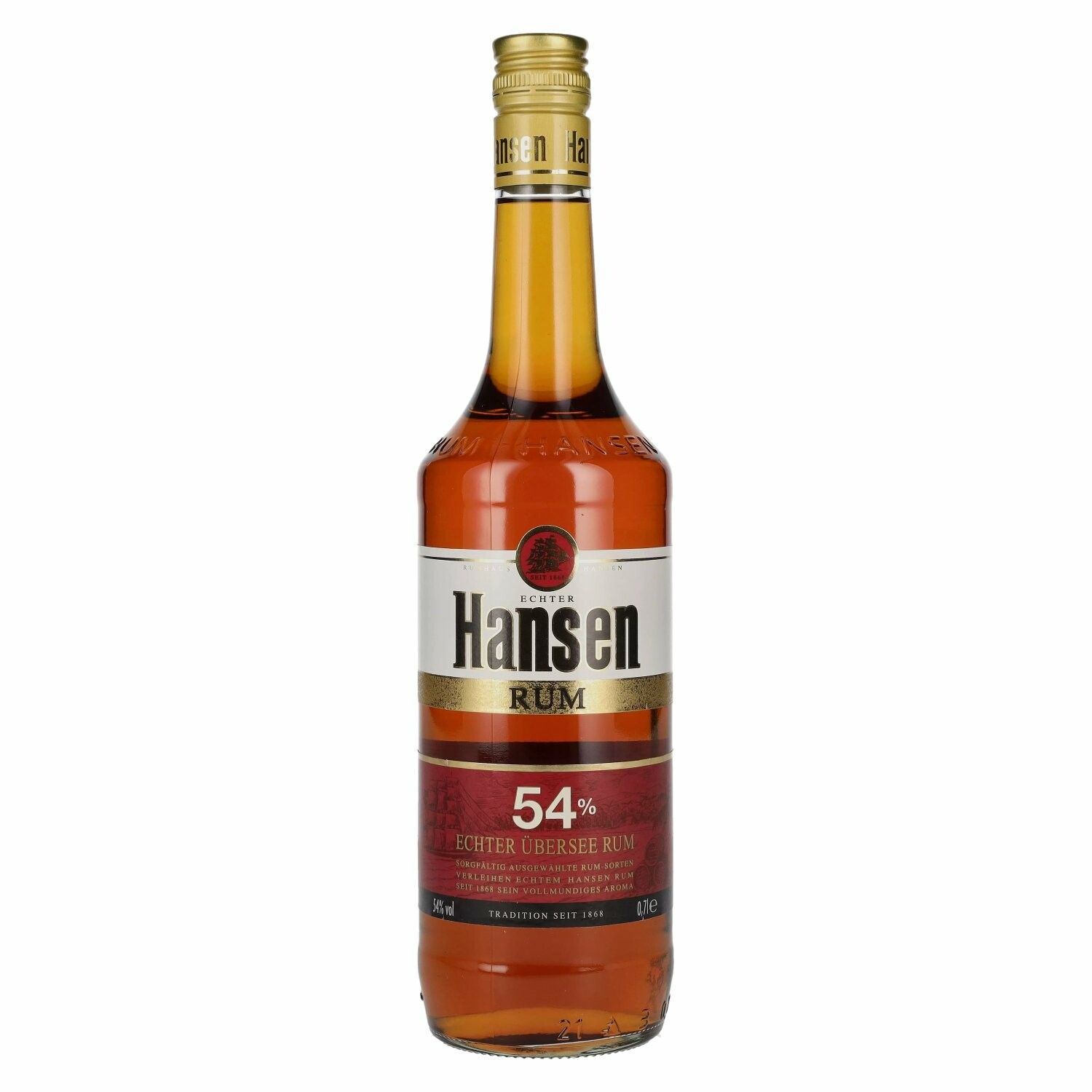 Hansen Rum Echter Übersee Rum 54% Vol. 0,7l