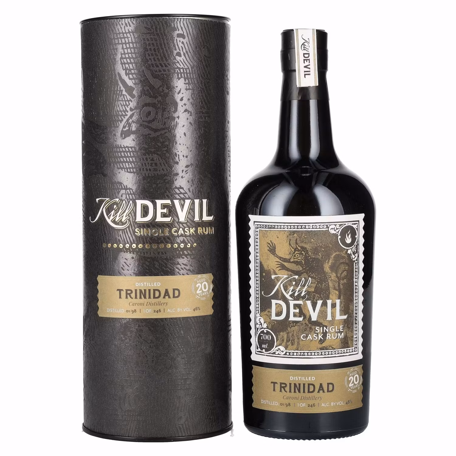 Hunter Laing Kill Devil Trinidad Caroni 20 Years Old Single Cask Rum 1998 46% Vol. 0,7l in Giftbox