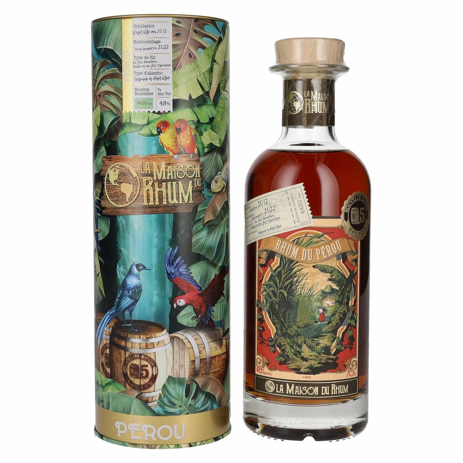 La Maison du Rhum PÉROU 2012/2022 Batch N° 5 48% Vol. 0,7l in Tinbox