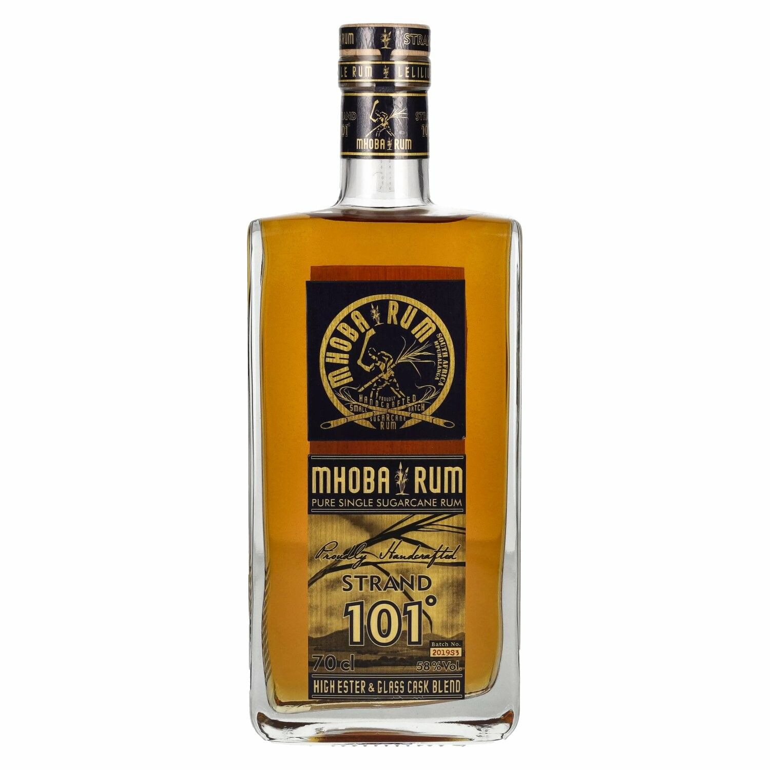 Mhoba Rum STRAND 101° High Ester & glasss Cask Blend 58% Vol. 0,7l