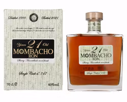 Mombacho Ron 21 Years Old Sherry Amontillado Wood Finish 40% Vol. 0,7l in Giftbox