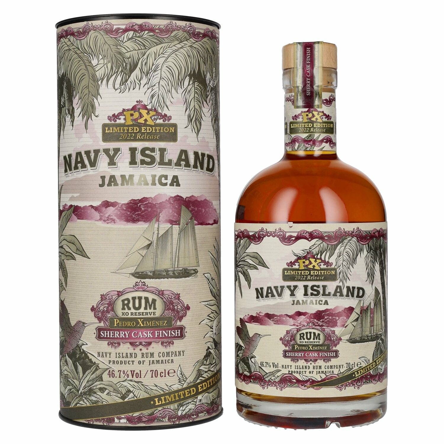 Navy Island JAMAICA XO Reserve Rum PX Sherry Cask Finish 2022 46,7% Vol. 0,7l in Giftbox