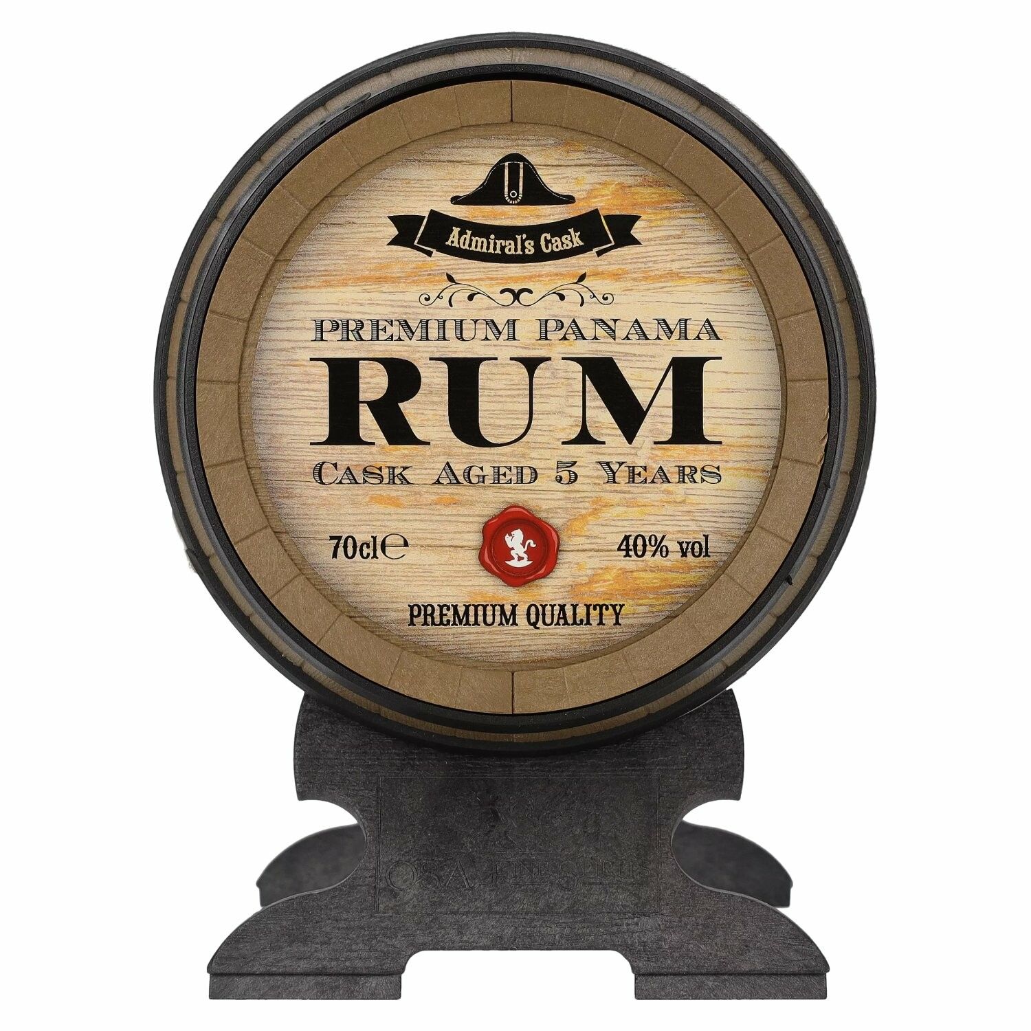 OSA Fine Spirits 5 Years Old Admiral's Cask Premium Panama Rum Barrel 40% Vol. 0,7l in Giftbox