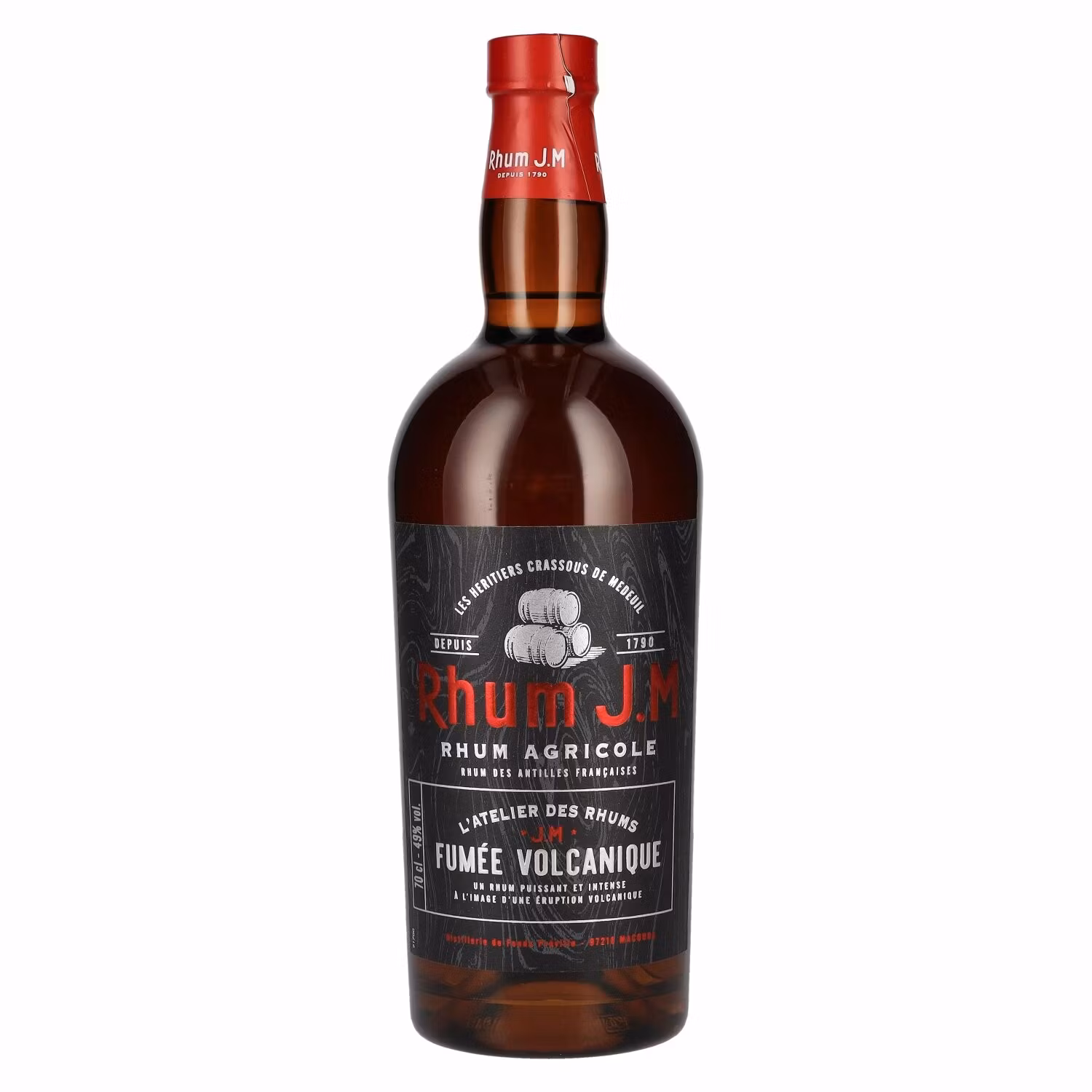 Rhum J.M FUMÉE VOLCANIQUE Rhum Agricole 49% Vol. 0,7l