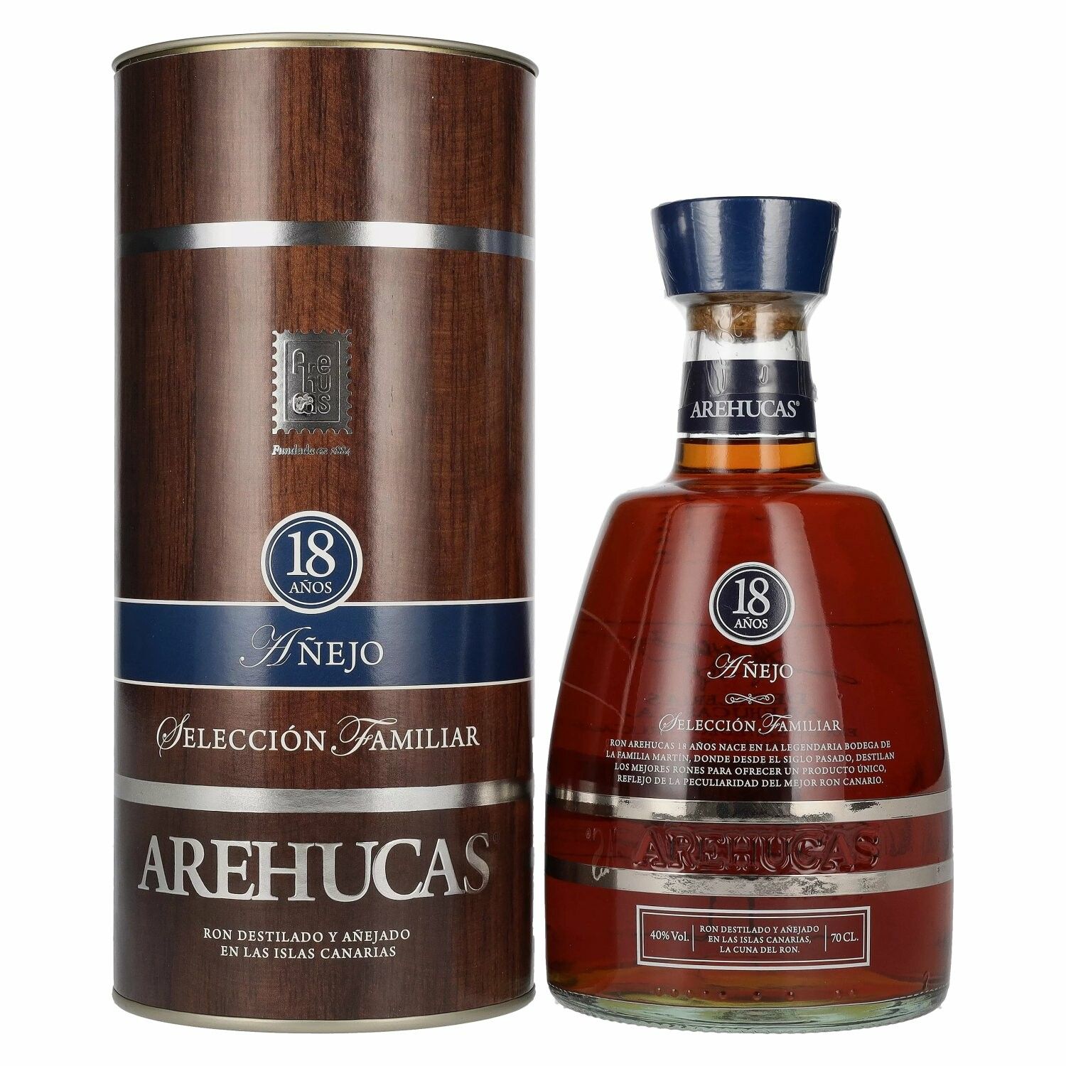 Ron Arehucas 18 Años Añejo Reserva Especial 40% Vol. 0,7l in Giftbox