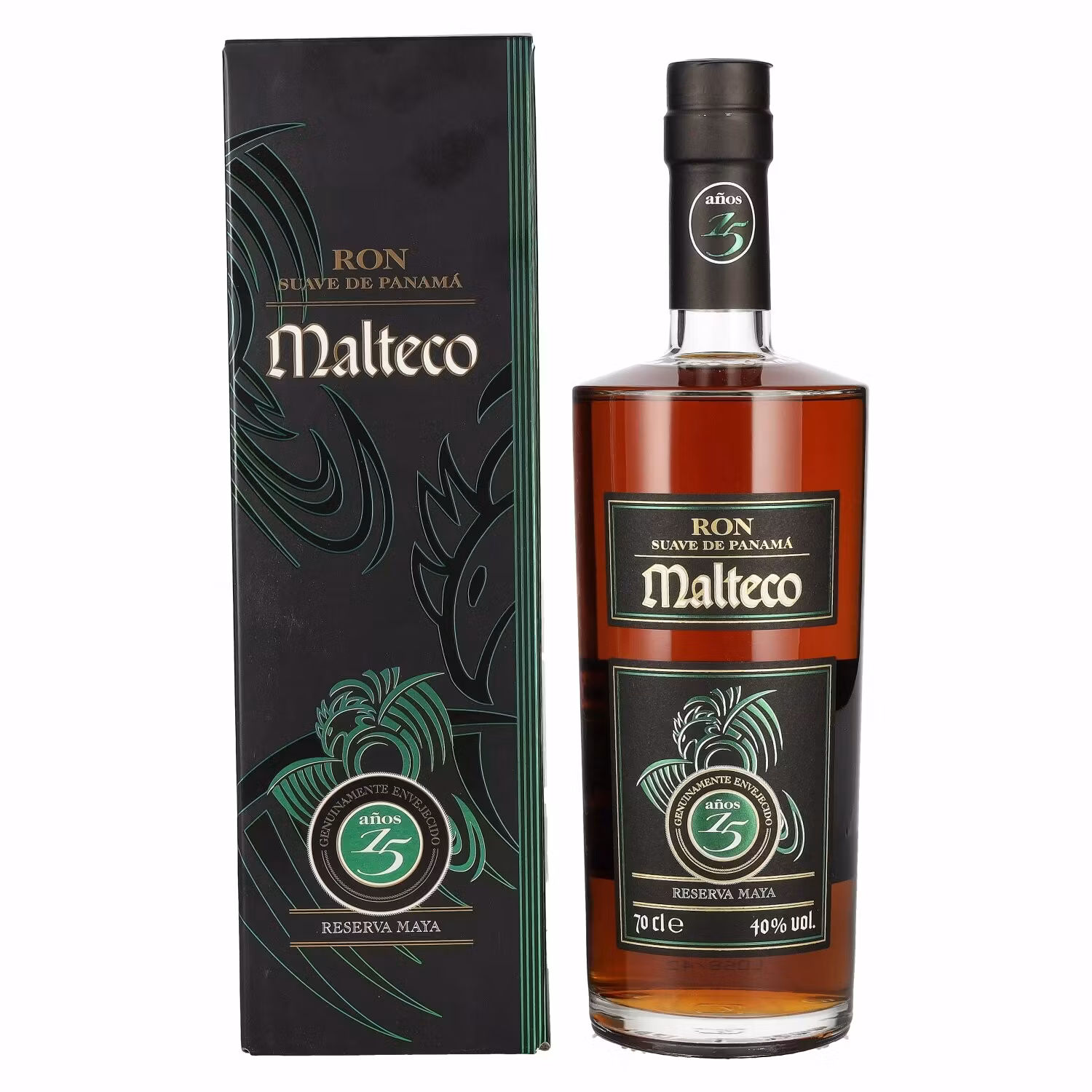 Ron Malteco 15 Años Reserva Maya 40% Vol. 0,7l in Giftbox