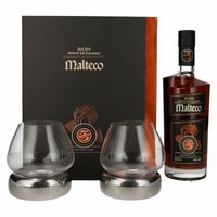 Ron Malteco 25 Años Reserva Rara 40% Vol. 0,7l in Giftbox with 2 glasses