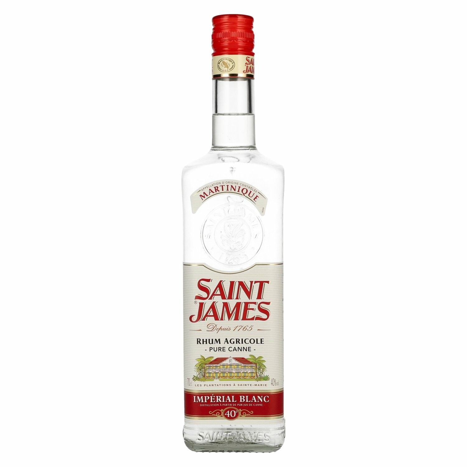 Saint James Rhum Blanc Agricole Martinique 40% Vol. 0,7l