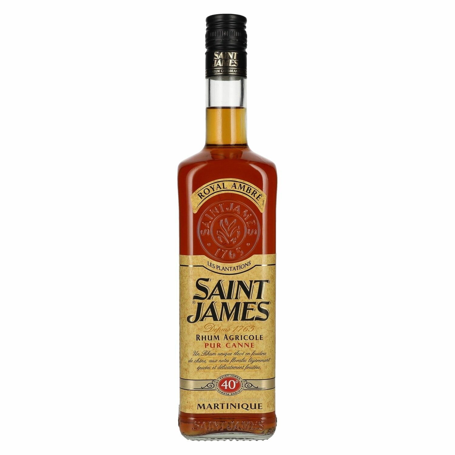 Saint James ROYAL AMBRÈ Rhum Agricole 40% Vol. 0,7l