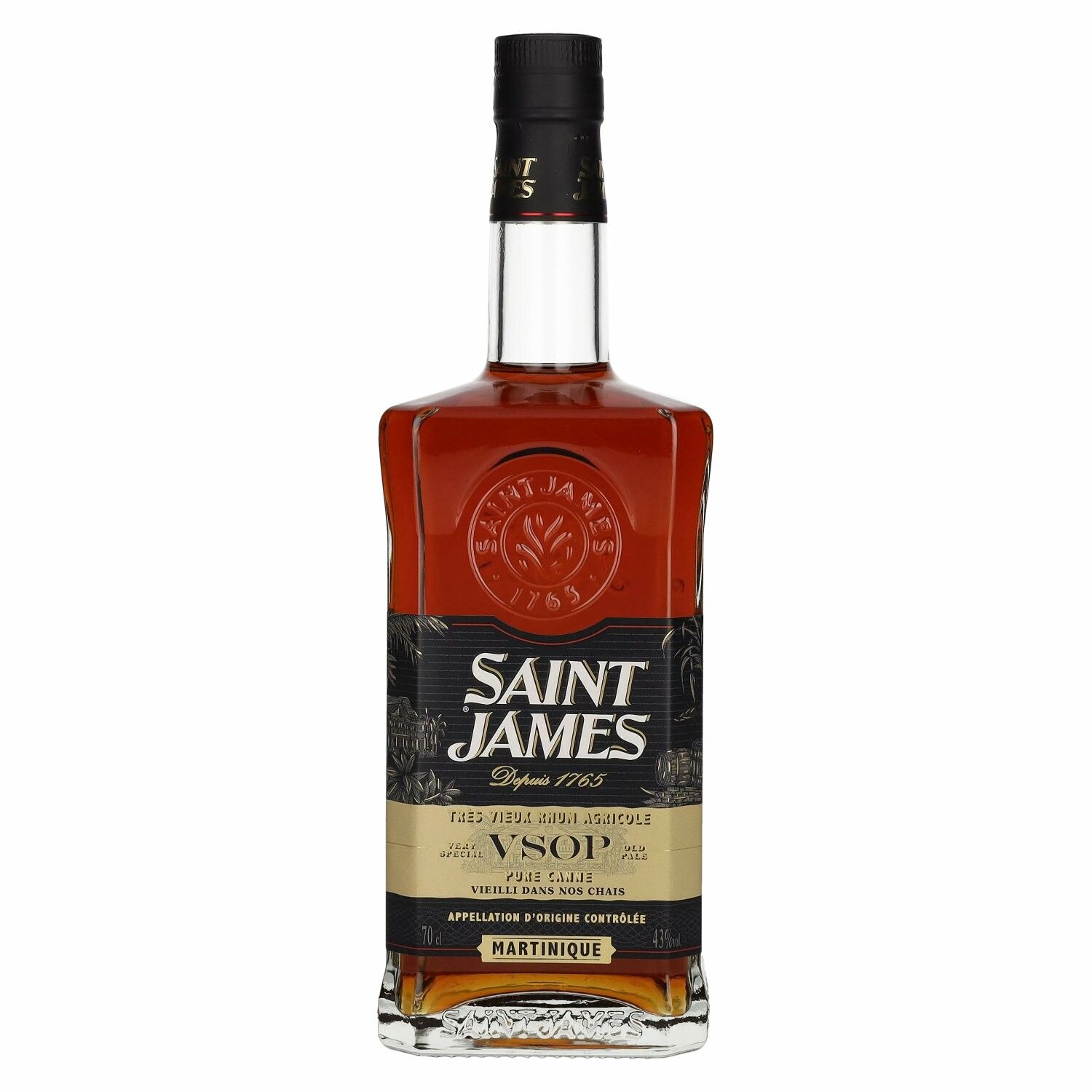 Saint James VSOP Trés Vieux Rhum Agricole Martinique 43% Vol. 0,7l