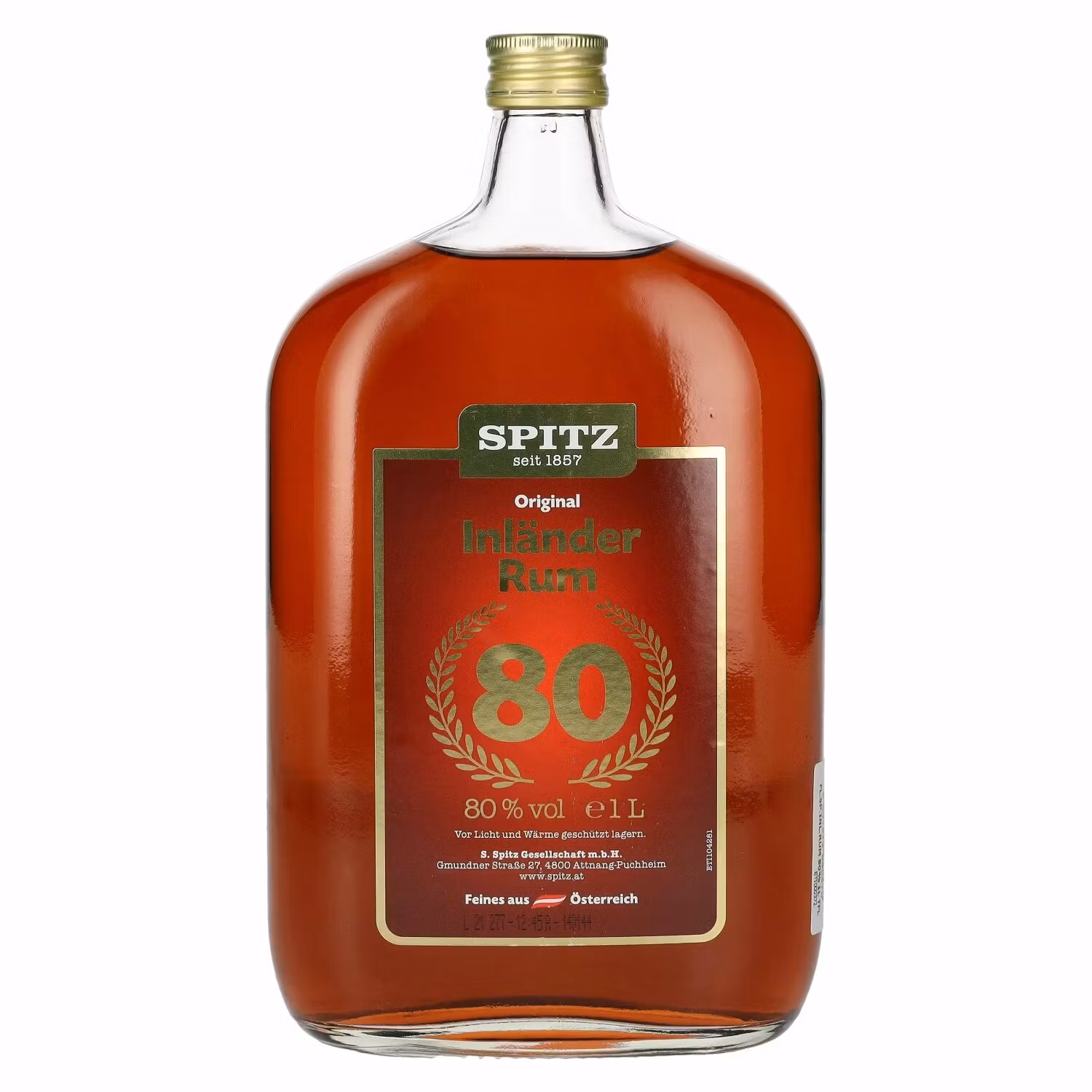 Spitz Inländer Rum 80% Vol. 1l