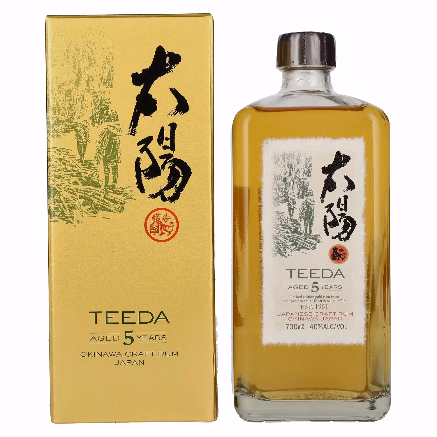 Teeda 5 Years Old Japanese Craft Rum 40% Vol. 0,7l in Giftbox