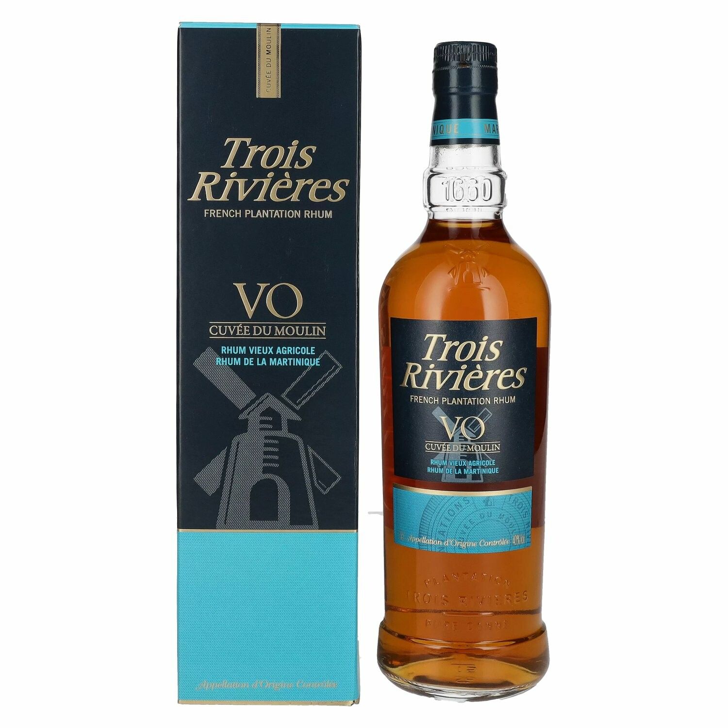 Trois Rivières VO CUVÉE DU MOULIN Rhum 40% Vol. 0,7l in Giftbox